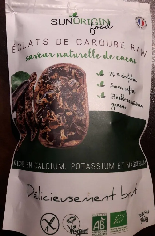 Éclats de caroube raw