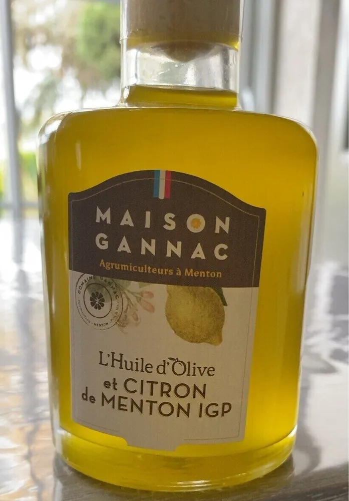 Huile d’olive au citron de Menton