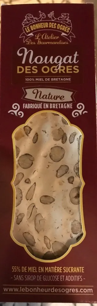 Nougat au miel de Bretagne le nature