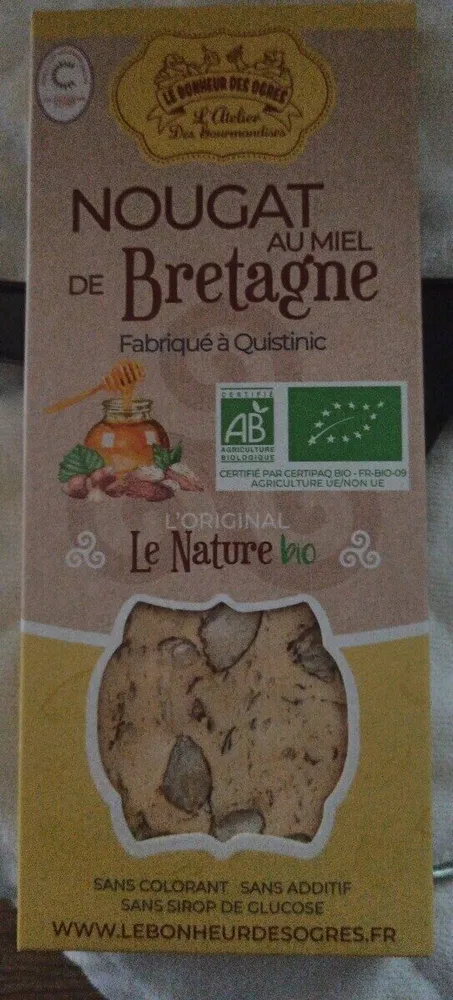 Nougat au miel de Bretagne