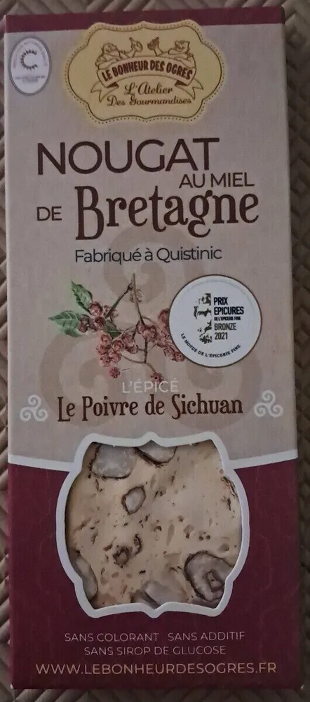 Nougat au miel de Bretagne - Poivre de sichuan