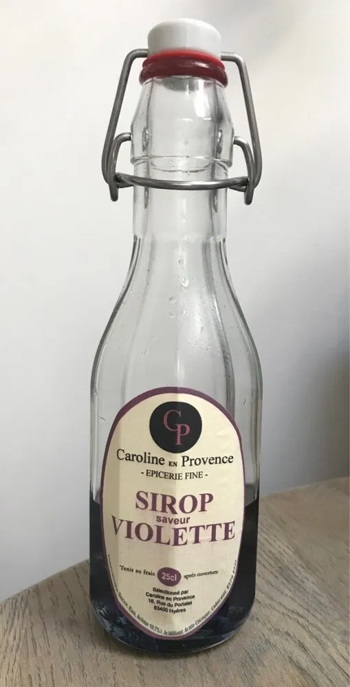 Sirop saveur violette