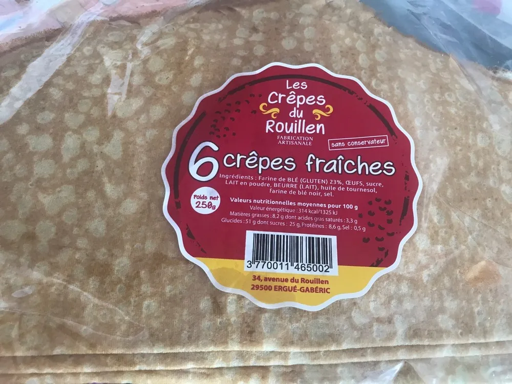 Crêpes fraîches
