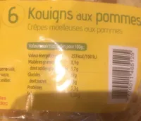 6 kougins au pommes