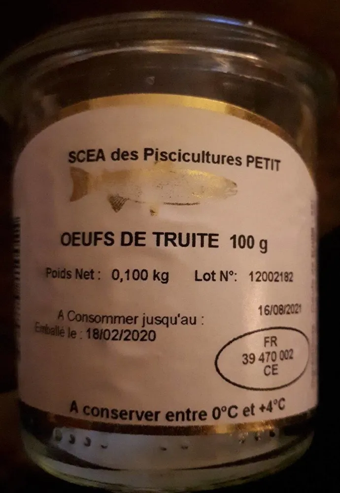 Oeufs de truite