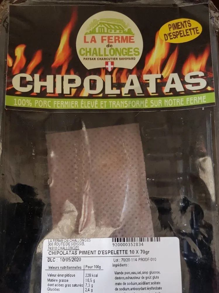 Chipolatas piments d'Espelette