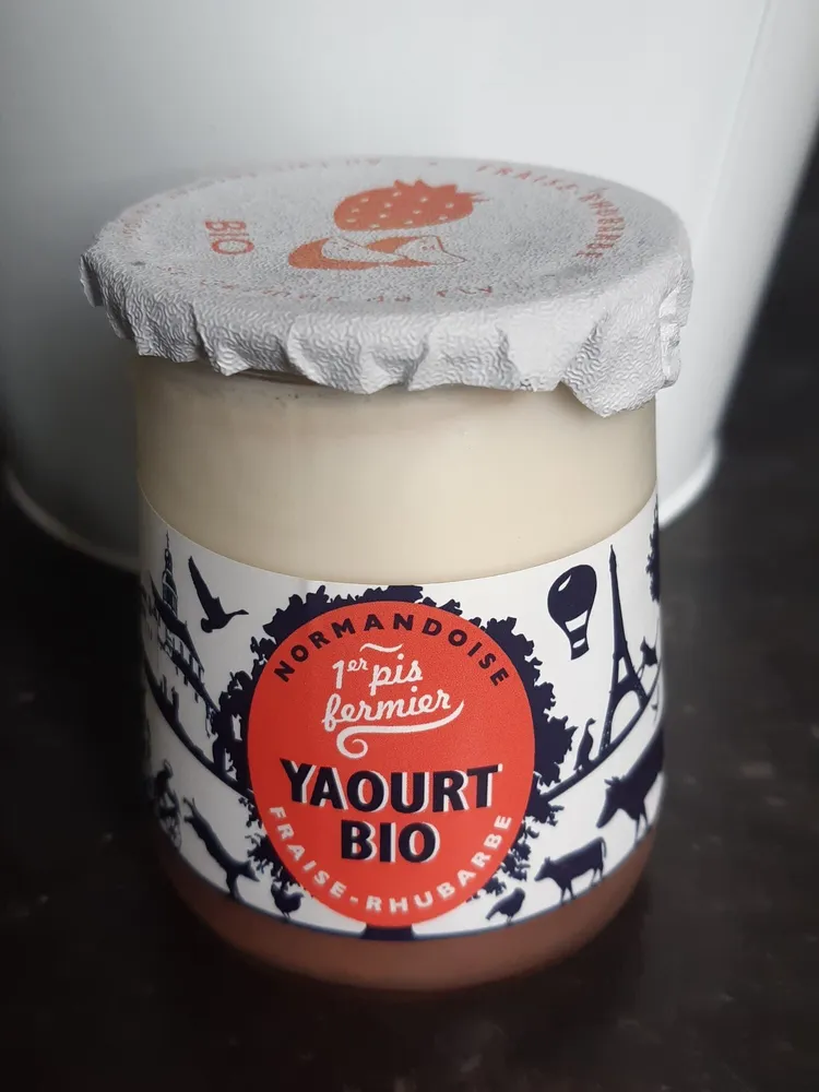 Yaourt Bio Fraise-Rhubarbe