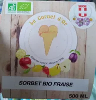 Sorbet bio fraise
