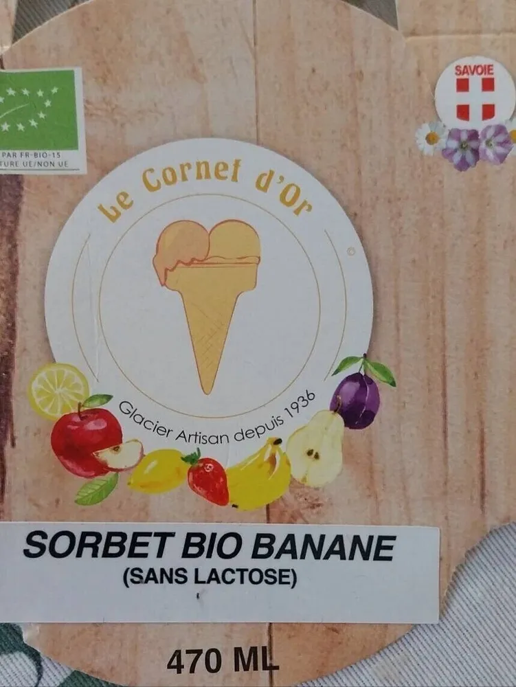 Sorbet bio banane