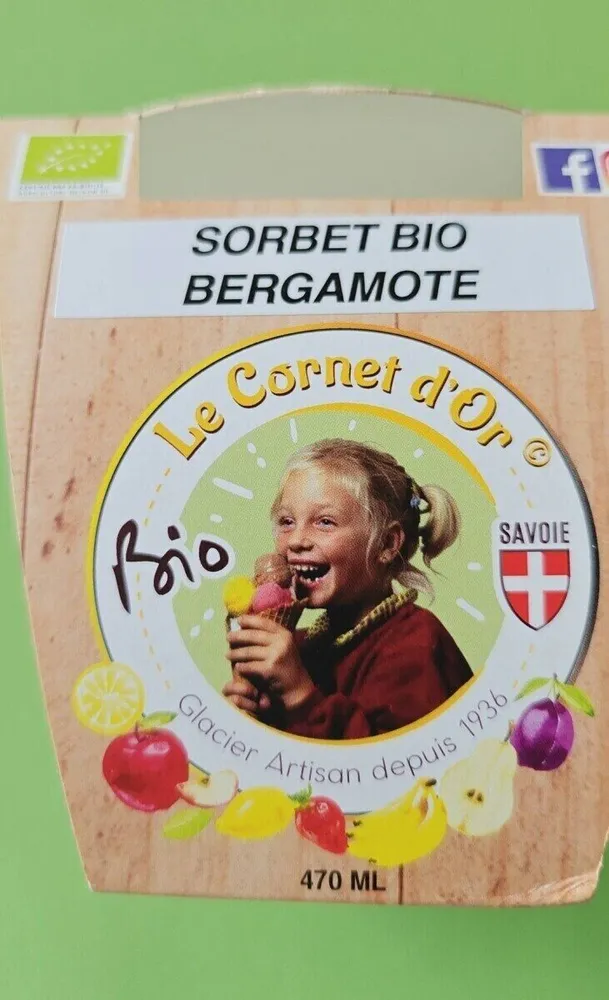 Sorbet bio bergamote
