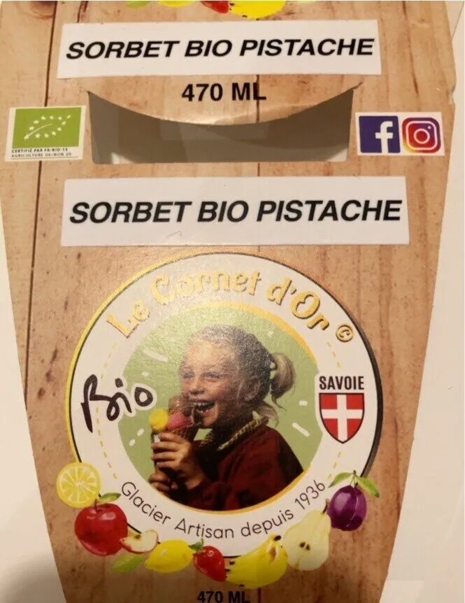 Sorbet bio pistache