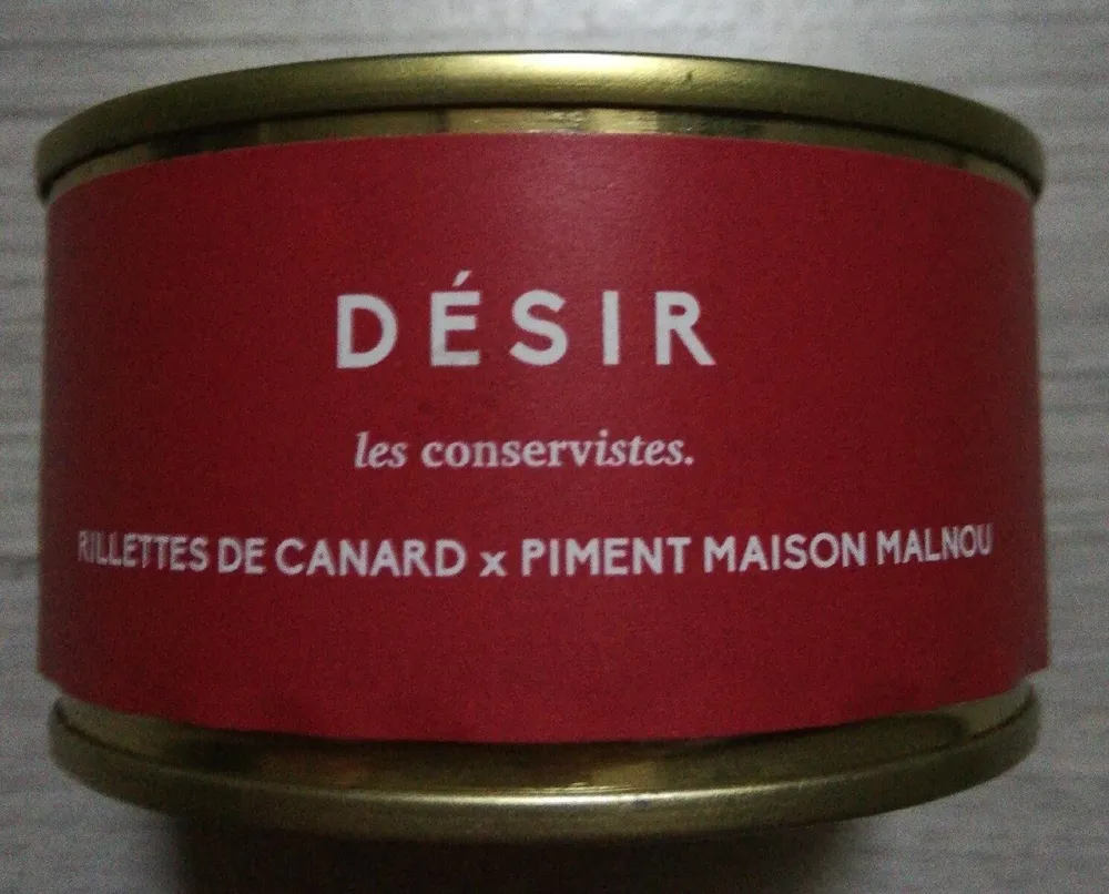 Rillettes de canard x piment maison malnou