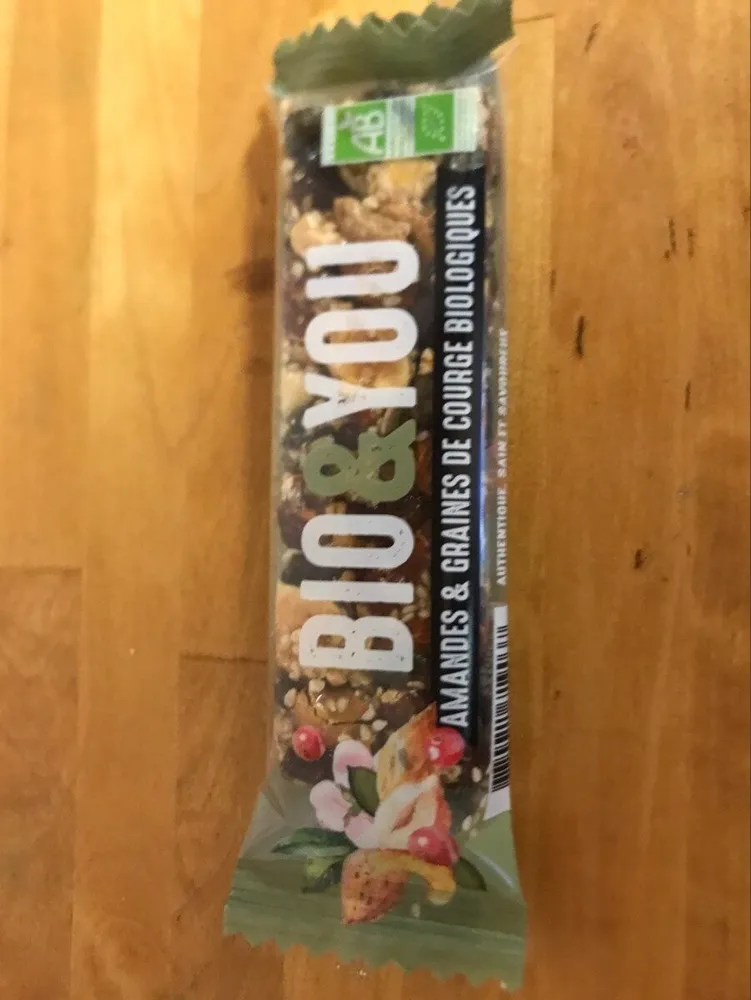 Barre amandes & graines de courge biologiques
