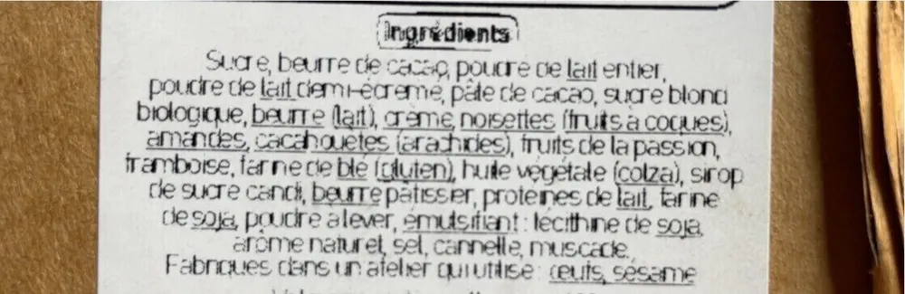 Les créations Chocolat