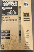 Barre énergétique cacahuètes chocolat avoine