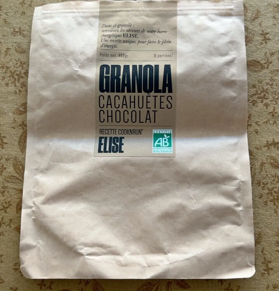 Granola cacahuètes chocolat Elise