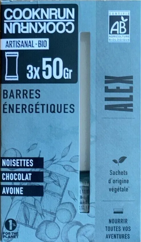 Barre énergétique Noisettes Chocolat Avoine