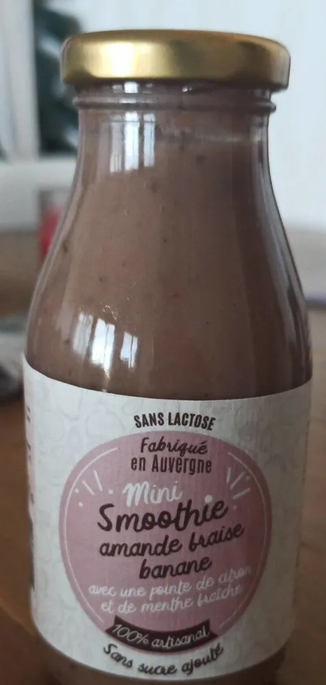 Smoothie amande fraise banane