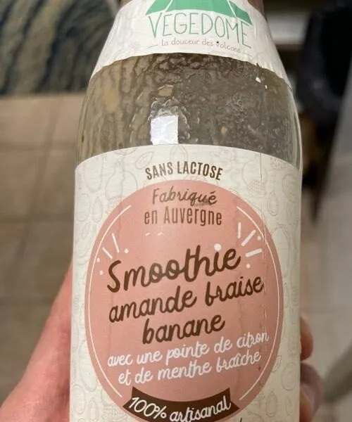Smoothie amande fraise banane