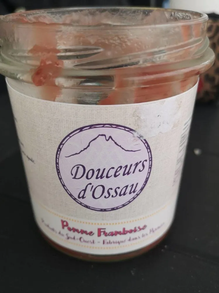 Douceur d'Ossau, compote pomme framboise
