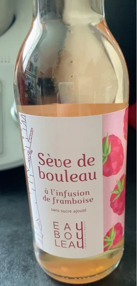 Sève de bouleau à l’infusion de framboise