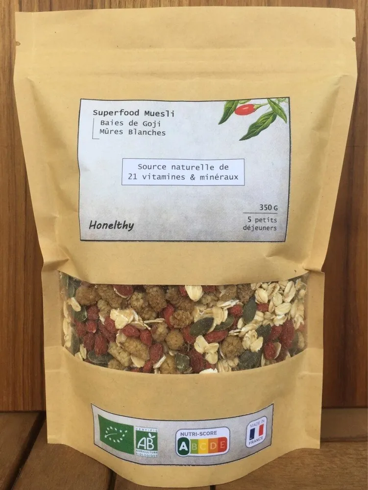 Superfood Muesli Baies de Goji & Mûres Blanches