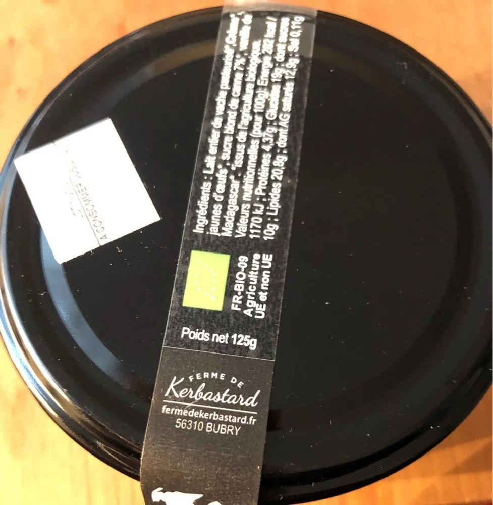 Crème aux oeufs vanille
