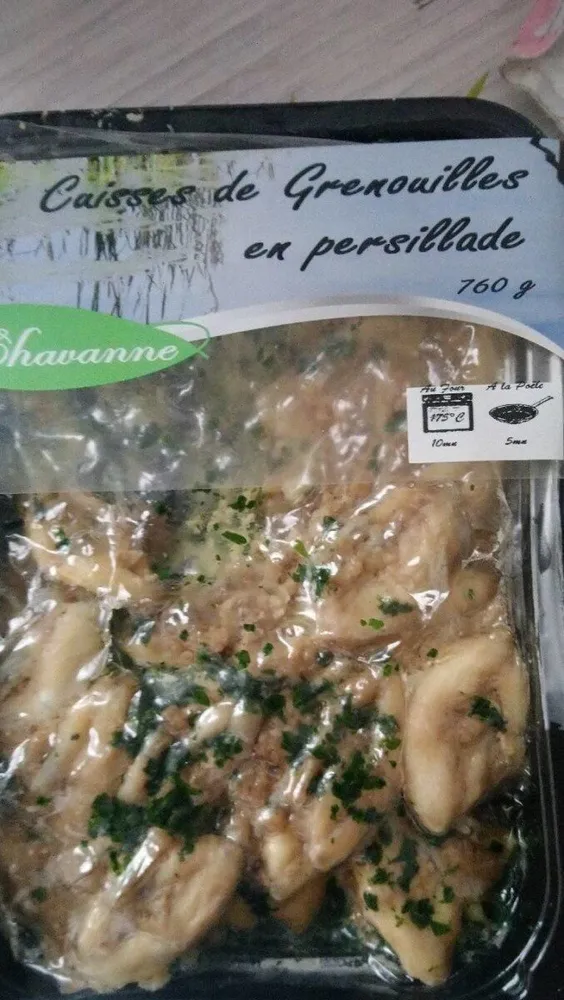 Cuisses de grenouille cuisinées en sauce persillade