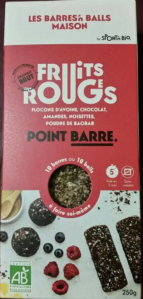 Point barre Fruits rouges