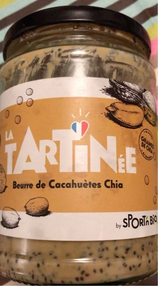 La Tartinee Beurre de Cacahuetes Chia