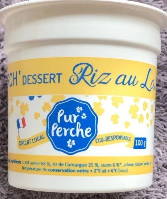 Perch’dessert riz au lait