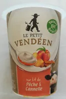 Le petit vendéen sur lit pêche et cannelle