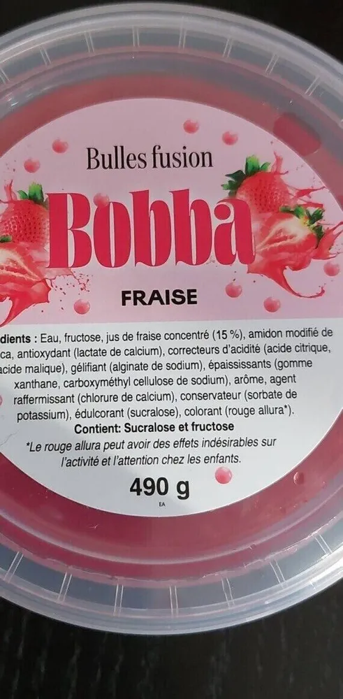 Bulles Bobba fraise