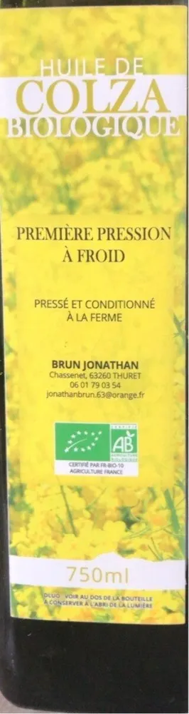 Huile de colza - 750 ml