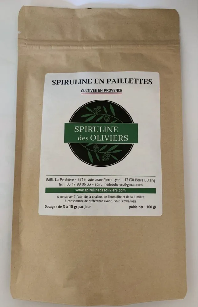 Spiruline en paillettes