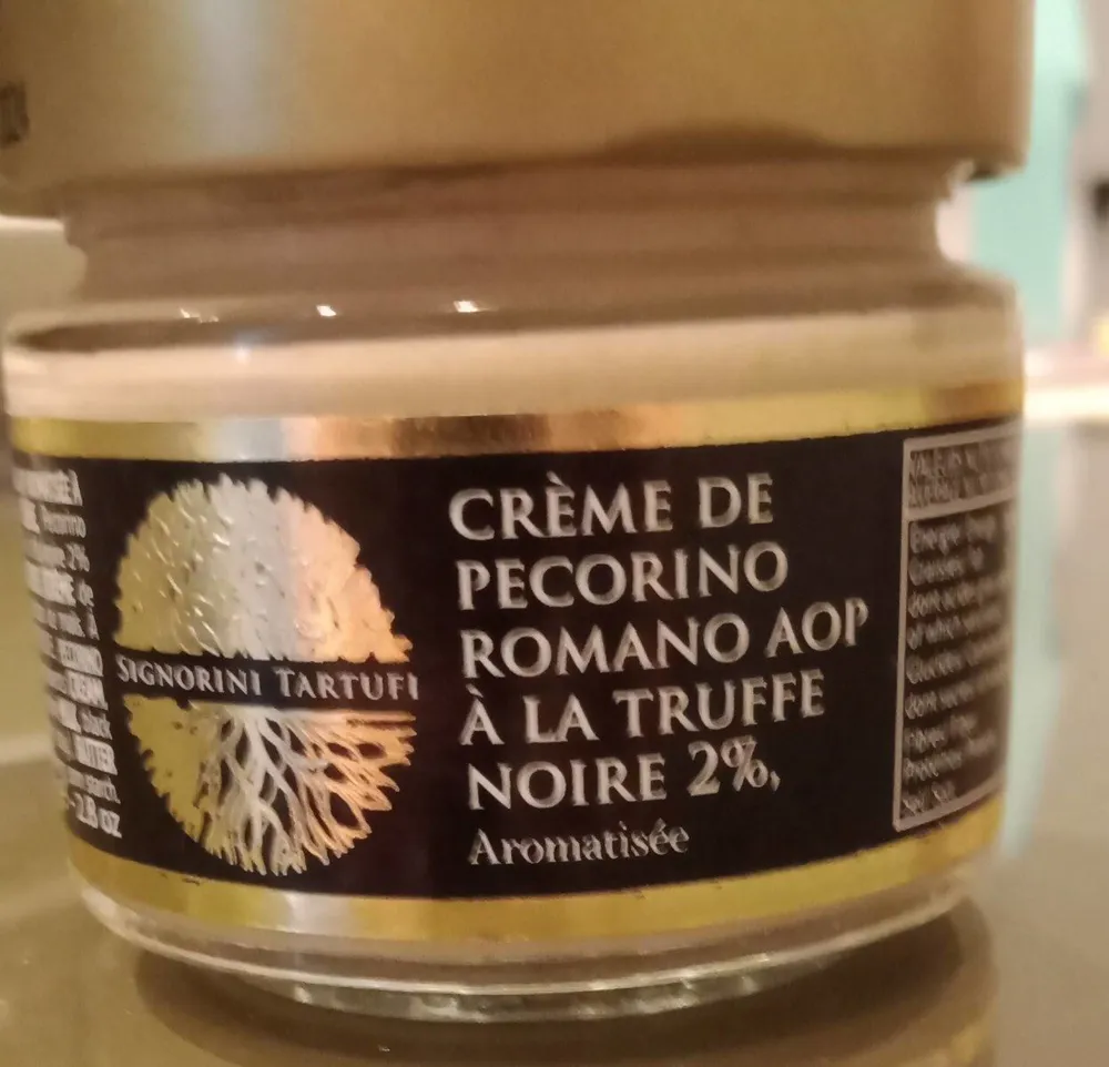 Crème de Pecorino Romano AOP a la truffe noire