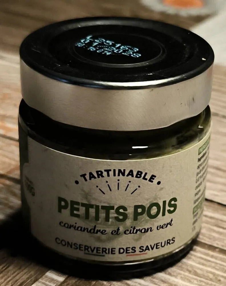 Tartinables petits pois