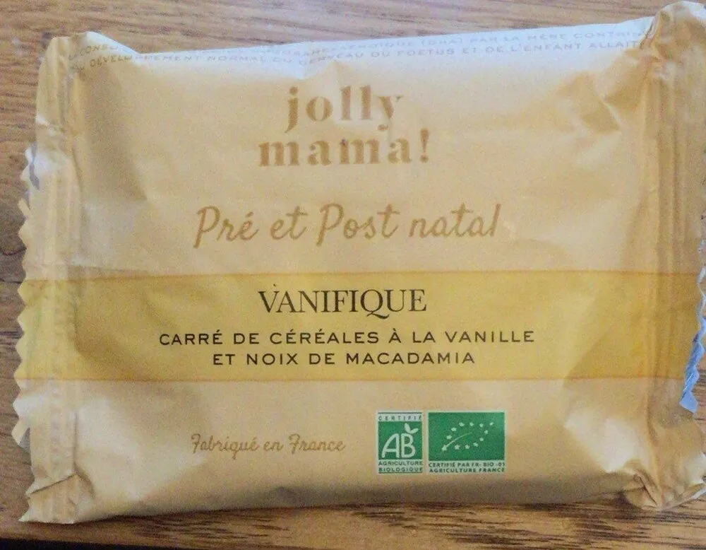 Carré de céréales à la vanille et noix de macadamia