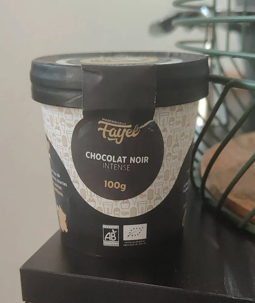 Glace chocolat noir