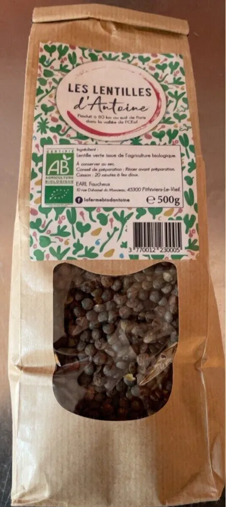 Les lentilles d’Antoine