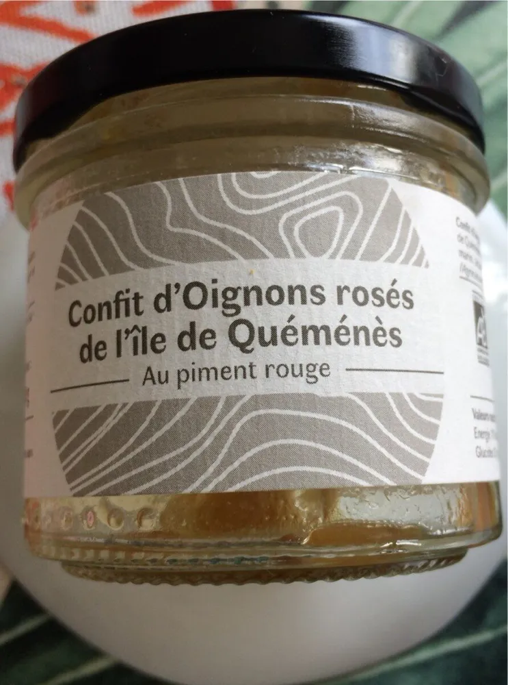 Confit d’oignons roses de l’ile de Quemenes au piment rouge