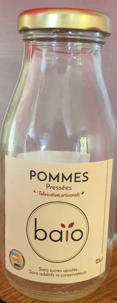 Jus de pommes pressées