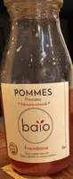 Jus de pomme framboise