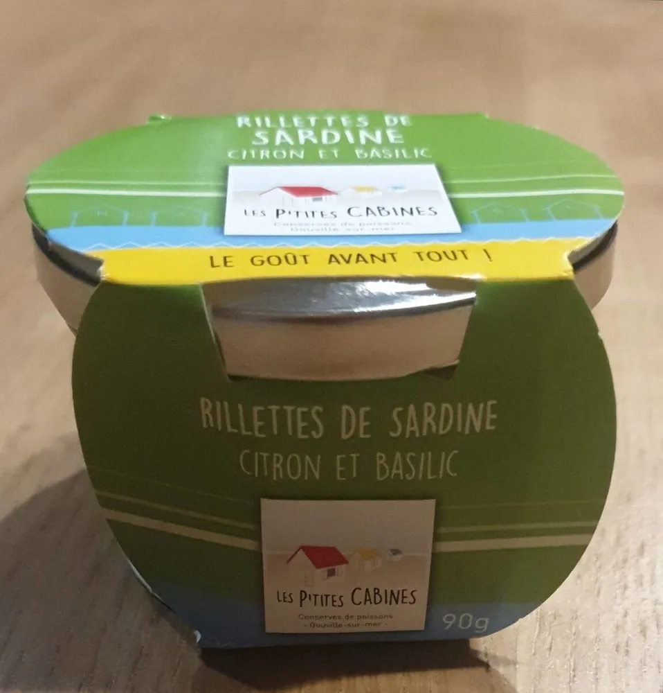 Rillettes de sardine Citron et Basilic
