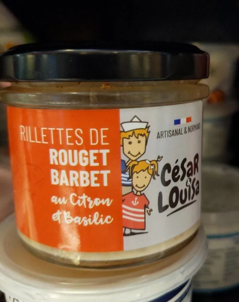 Rillettes de rouget barbet au citron et basilic