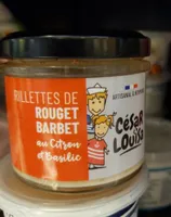 Rillettes de rouget barbet au citron et basilic