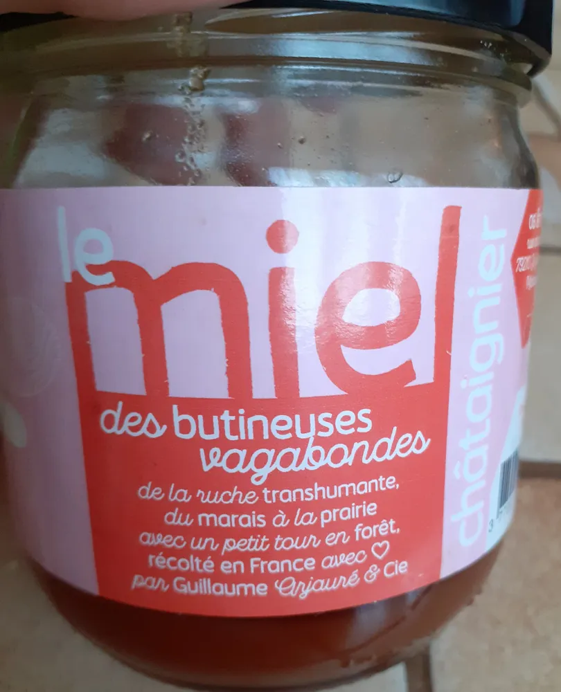le miel des butineuses vagabondes châtaignier