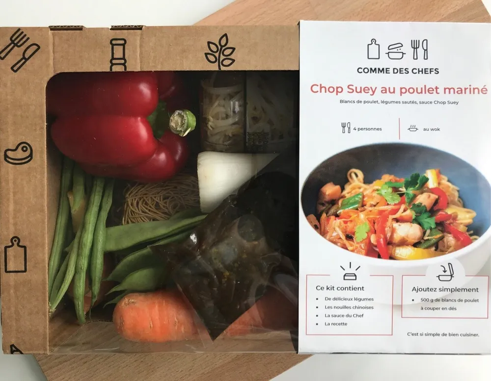 Chop Suey au poulet mariné