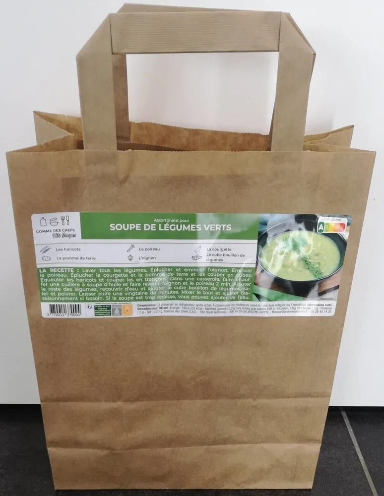 Assortiment pour soupe de légumes verts