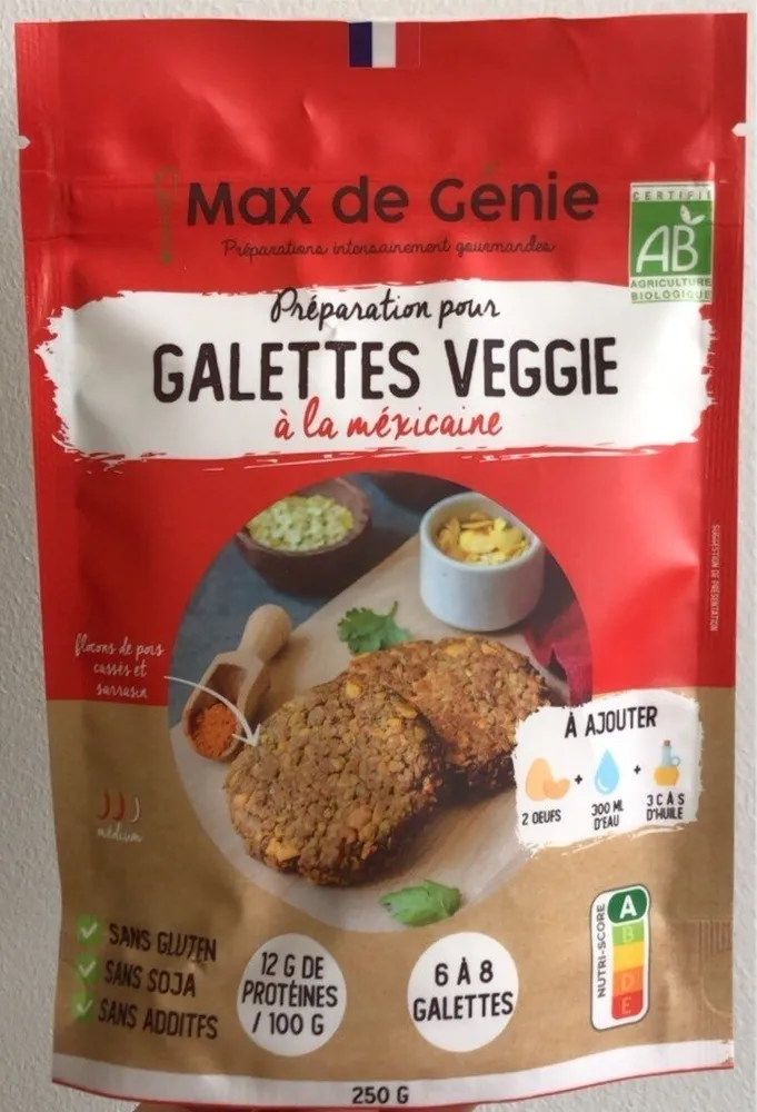 Galettes veggies à la mexicaine